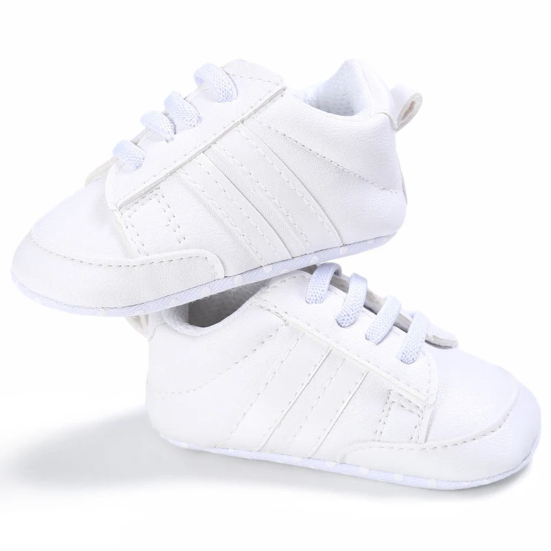 Newborn Baby Shoes Boys' and Girls' Infant Sports Shoes First Walker Classic Fashion Soft Sole Non slip Baby Walking Shoes