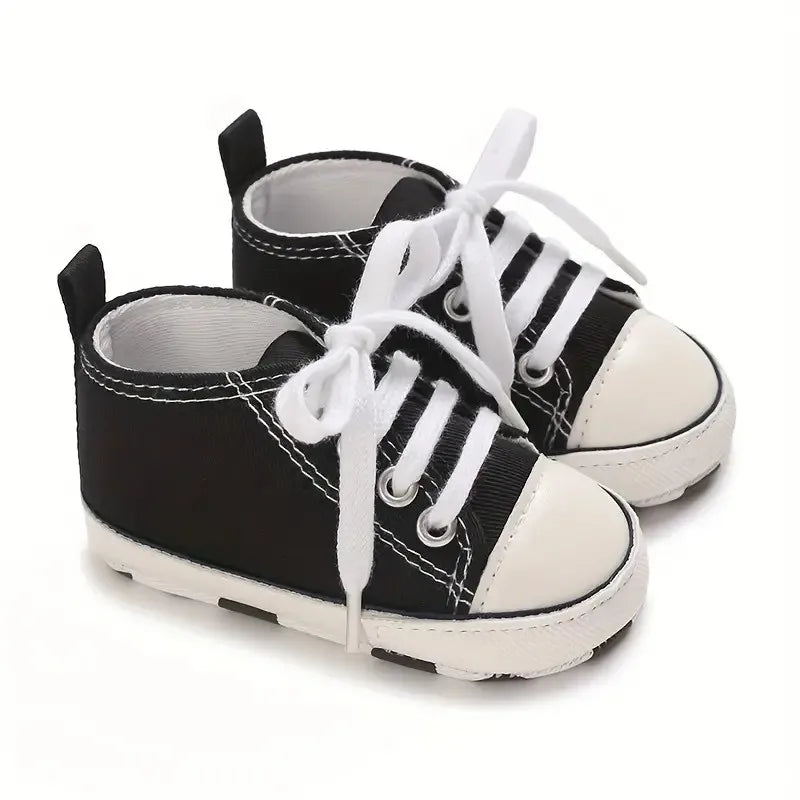 Baby Canvas Classic Sports Shoes Newborn Boys and Girls Printed Star First Walkers Shoes Infant Anti slip Baby Shoes