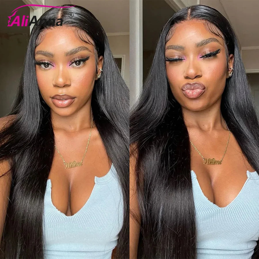 100% Real HD Lace Wig 13x6 Human Hair Lace Frontal Wig 30 Inch Straight Human Hair Wigs Brazilian 13X4 Lace Front Human Hair Wig