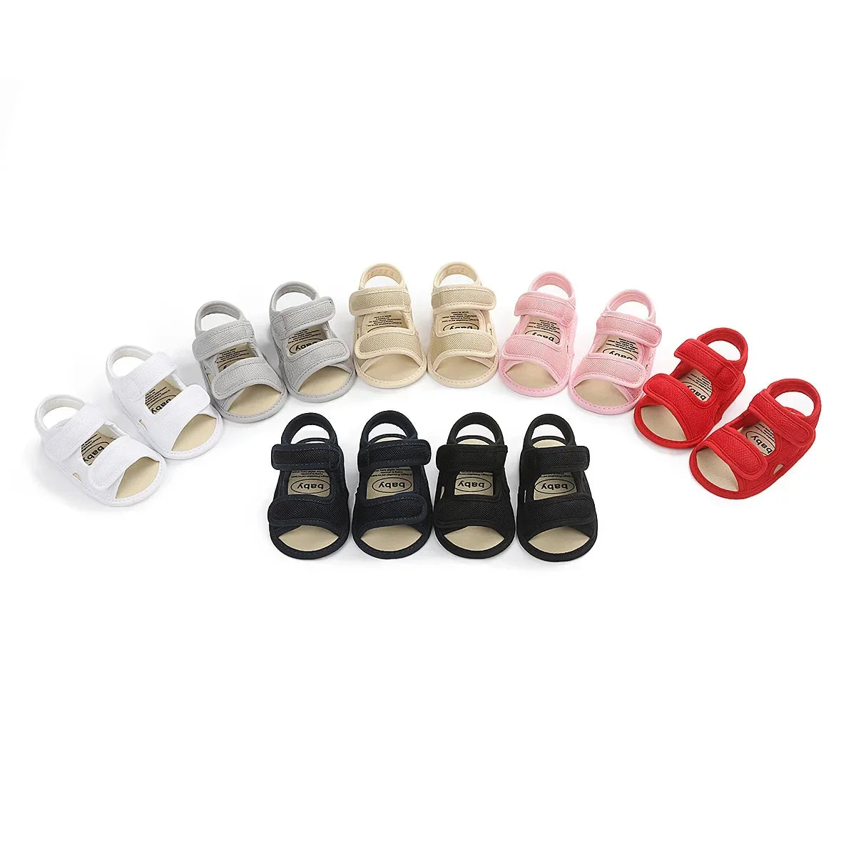 0-18 M Summer Unisex Toddler Sandals Baby Girl Shoes Solid Color Net Cloth Breathable Boys Baby Sandals Infant Girls Sandals