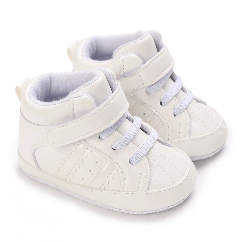 New 0-18M Baby Shoes Boy Newborn Infant Toddler Casual Comfor Cotton Sole Anti-slip PU Leather First Walkers Crawl Crib Shoes