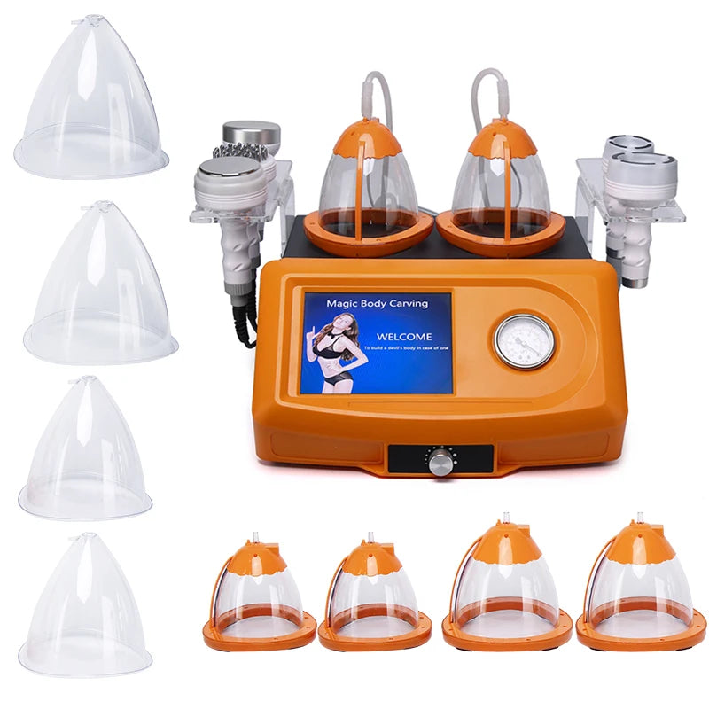 Hot sale 80k cavitation rf Cupping Breast Massager Enhancement Butt Lifting Machine