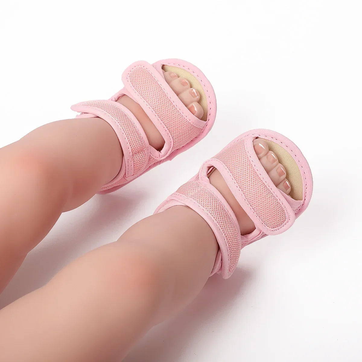 0-18 M Summer Unisex Toddler Sandals Baby Girl Shoes Solid Color Net Cloth Breathable Boys Baby Sandals Infant Girls Sandals