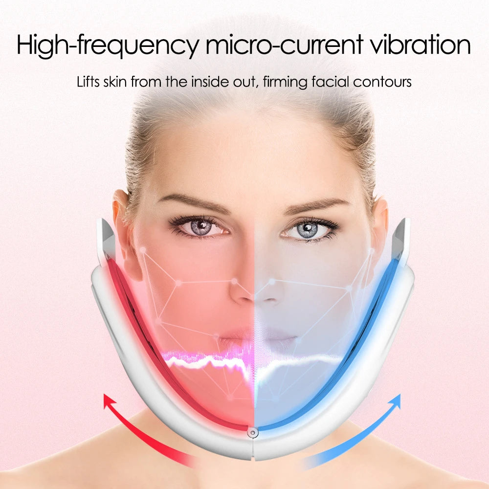 V Line Face Lift Massager Portable Facial Massage Device Rechargeable LED Display Double Chin Remove Facial Beauty Instrument