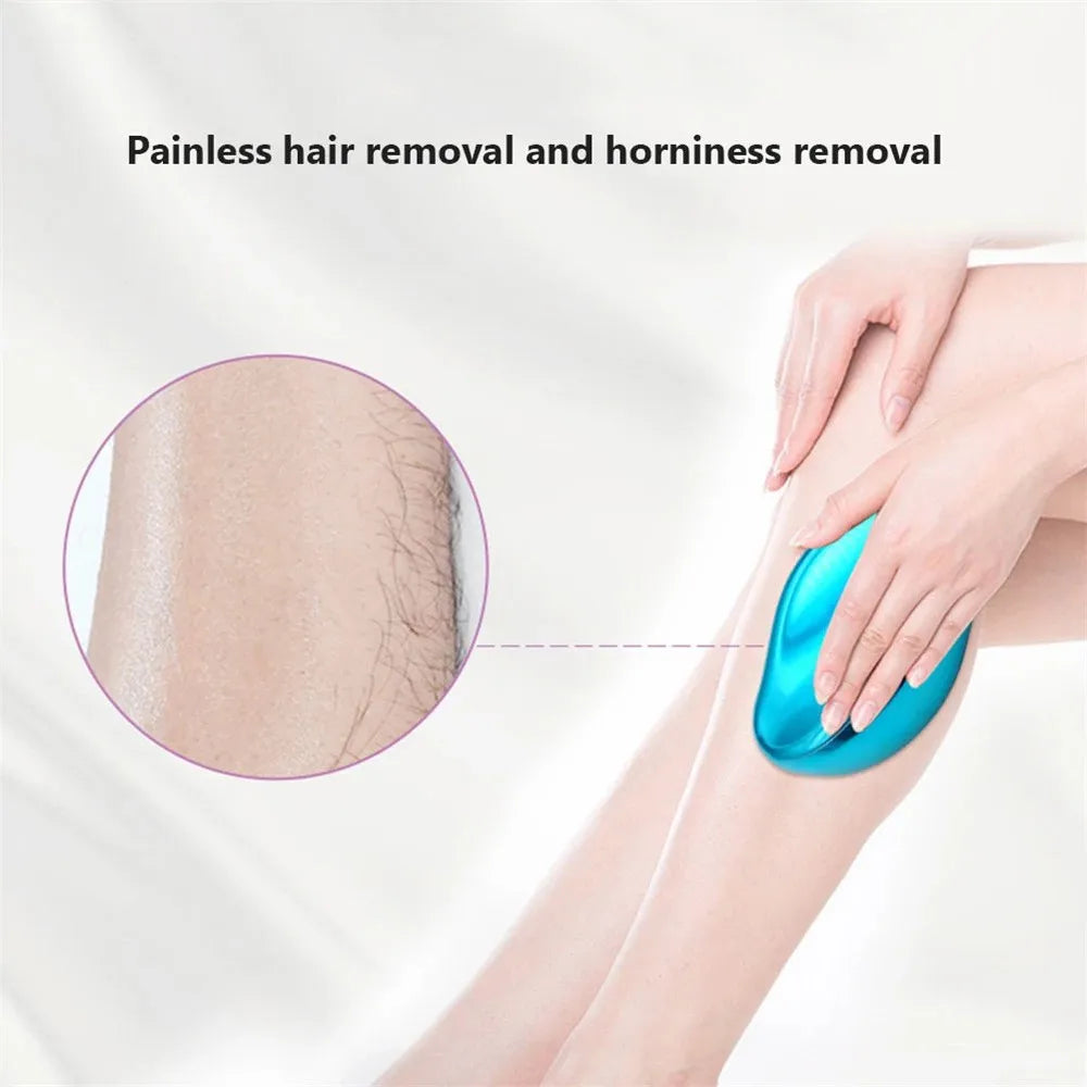 Crystal Physical Hair Removal Eraser Glass Hair Remover Painless Epilator Easy Cleaning Reusable Body Care Depilation Tool