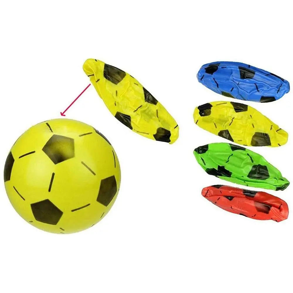 Sports Beach Ball Elastic Rubber Ball Inflatable Football Kids Children Toy Balls Beach Sport Ball Toys for Outdoor Games