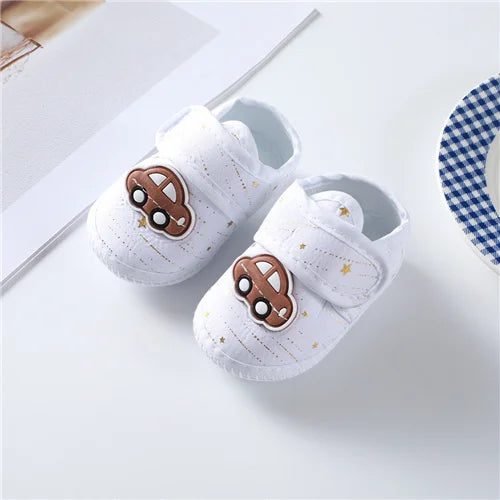 0-12Month Baby Girl Boy Shoes First Walkers Cotton Soft Newborn Baby Shoes Cute Infant Toddler Baby Shoes for Girls Boys Spring