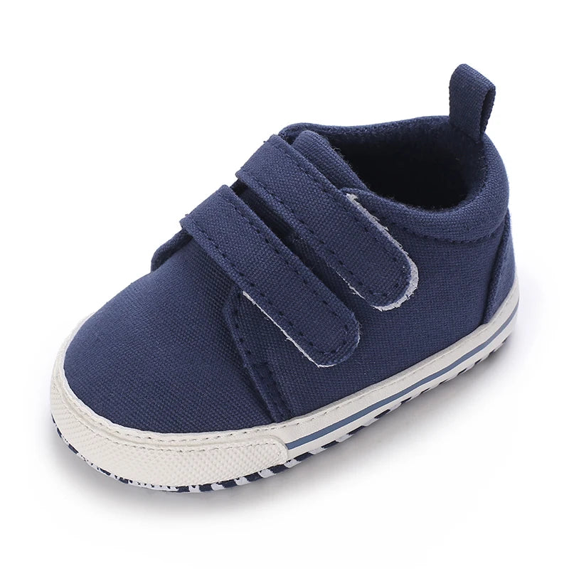 0-18M Newborn Baby Shoes Boy Girl Classical Sport Soft Sole PU Leather Multi-Color First Walker Casual Sneakers Baptism Shoes