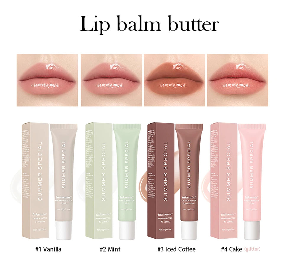 4pcs Lip Balm Deep Moisturizing Lip Glaze Smoothing Lip Lines Long-Lasting Nourishment Daily Lip Care Lip Balm