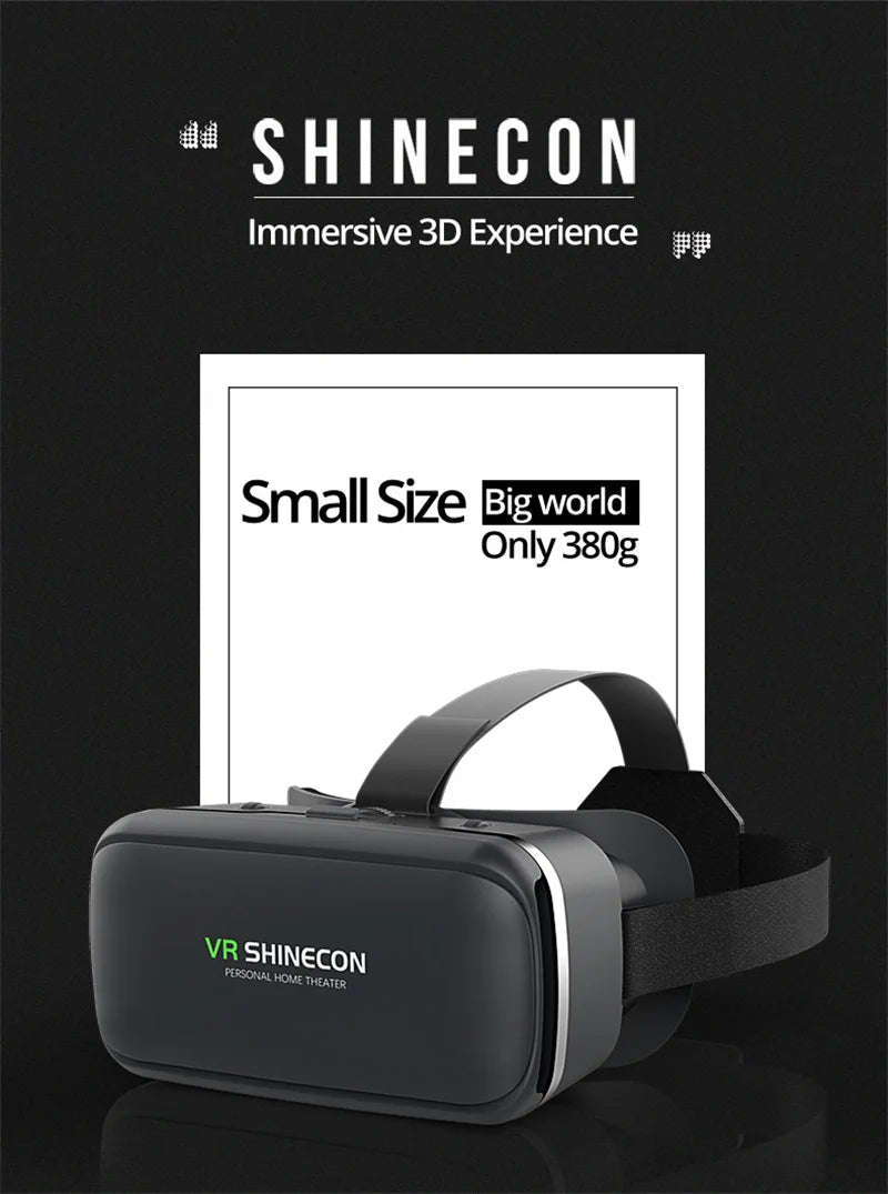 VR Shinecon 10.0 Helmet 3D Glasses Virtual Reality Casque For Smartphone Smart Phone Goggles Headset Viar Video Game Binoculars