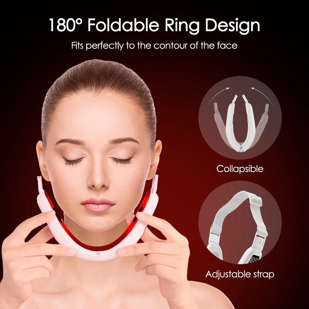 V Line Face Lift Massager Portable Facial Massage Device Rechargeable LED Display Double Chin Remove Facial Beauty Instrument