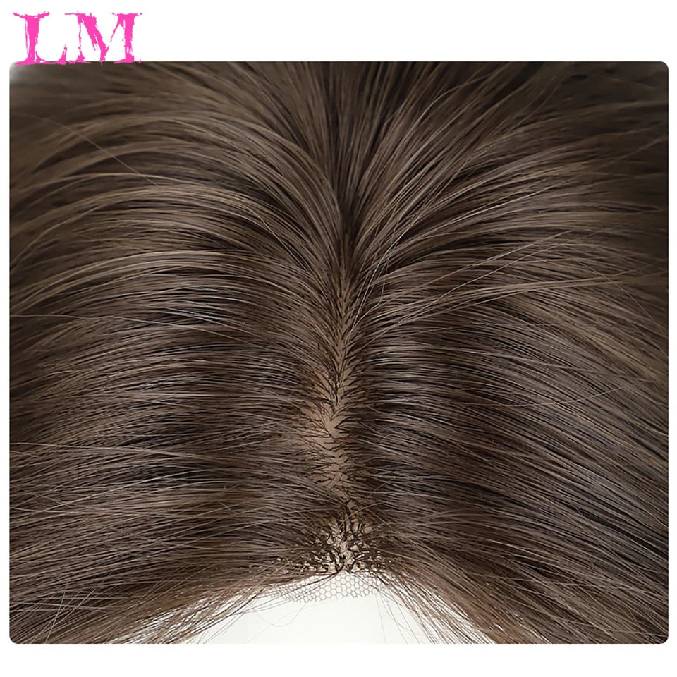 LM Wave Synthetic Wig for Black Women Wear Deep Curly Soft Wig Natural Black Color Replacement Wigs for Daily Party Use