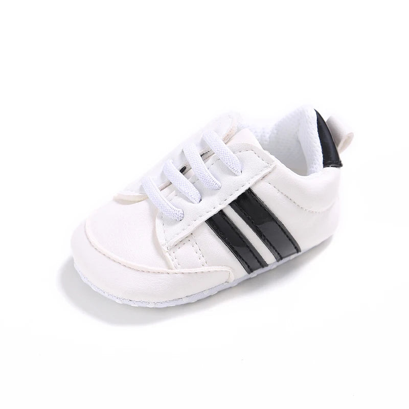 Newborn Baby Shoes Boys' and Girls' Infant Sports Shoes First Walker Classic Fashion Soft Sole Non slip Baby Walking Shoes