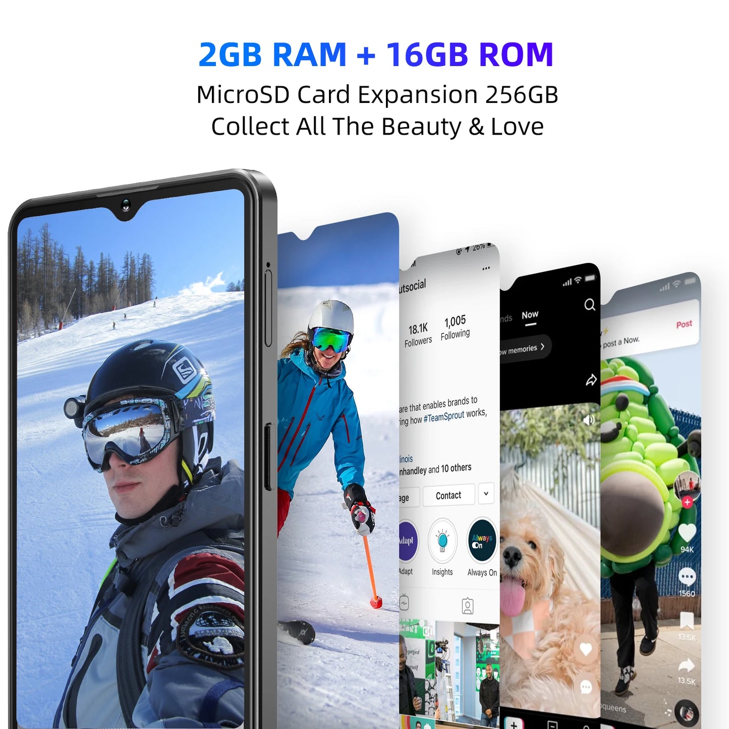 2025 XGODY 13 Pro,Smartphone Android,6.6 Inch,2+16GB ROM,3670mAh Battrey,Cell Phone,Google Play Store,5+15MP,2 SIM Mobile Phones