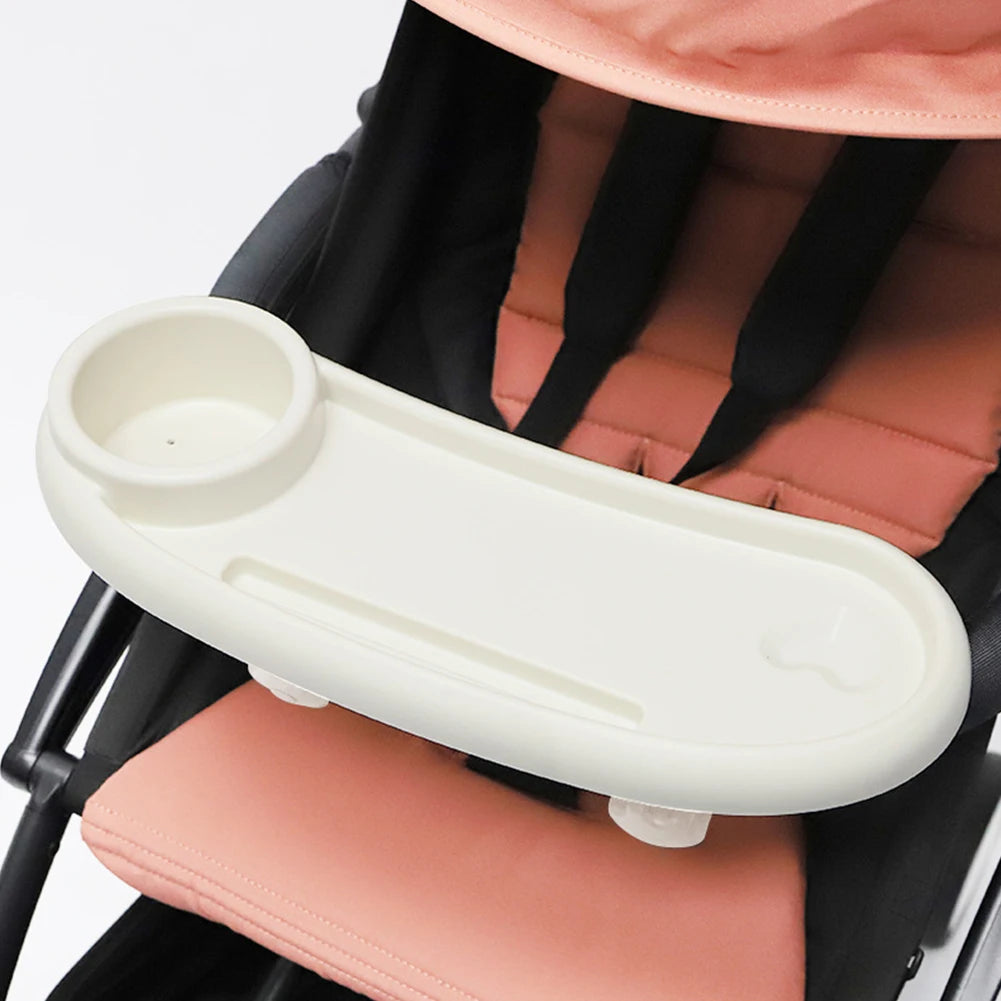 3 In 1 Stroller Cup Holder Removable Infant Stroller Dinner Table Tray Milk Bottle Cup Holder for Stroller Accessories