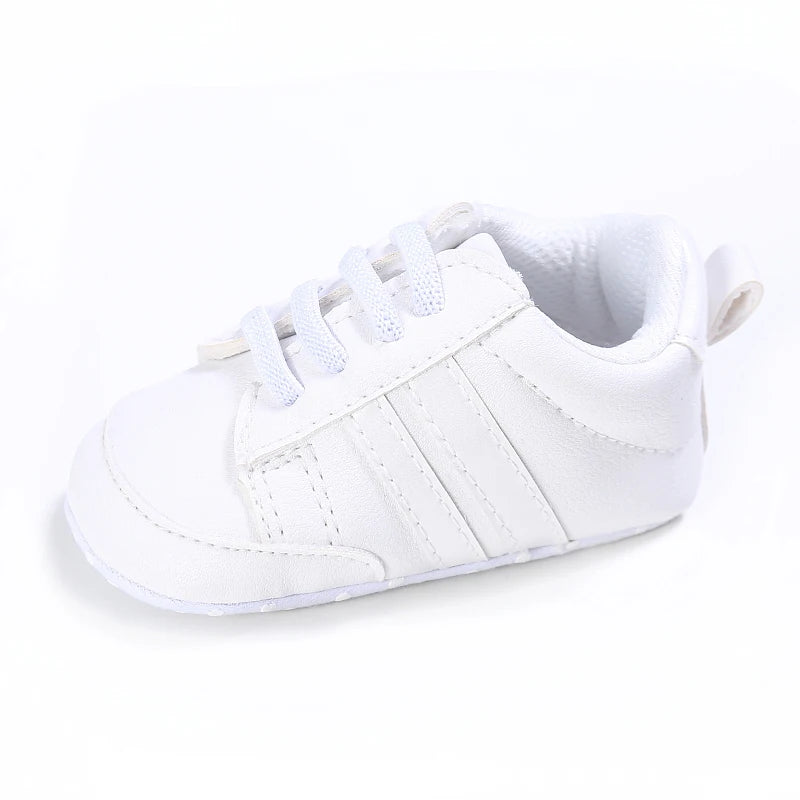 Newborn Baby Shoes Boys' and Girls' Infant Sports Shoes First Walker Classic Fashion Soft Sole Non slip Baby Walking Shoes