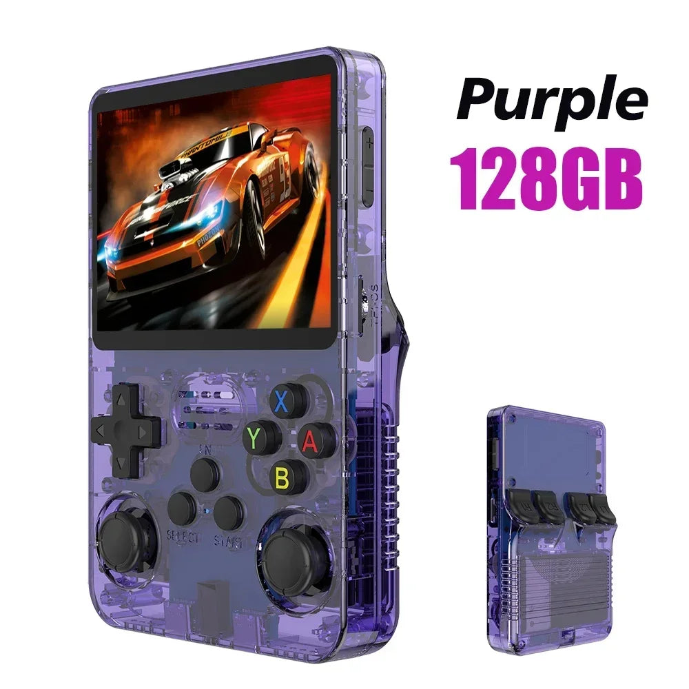 "NEW R36S Retro Handheld Game Console – 3.5" IPS Screen, Linux System, 64GB/128GB, Portable, Kid's Gift!"