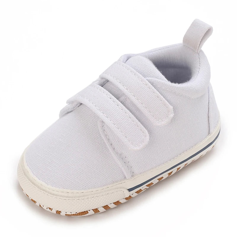 0-18M Newborn Baby Shoes Boy Girl Classical Sport Soft Sole PU Leather Multi-Color First Walker Casual Sneakers Baptism Shoes