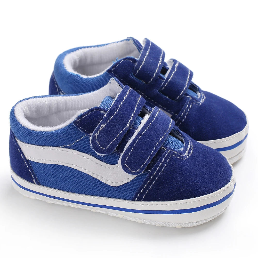 Newborn Baby Shoes Boys' and Girls' Infant Sports Shoes First Walker Classic Fashion Soft Sole Non slip Baby Walking Shoes