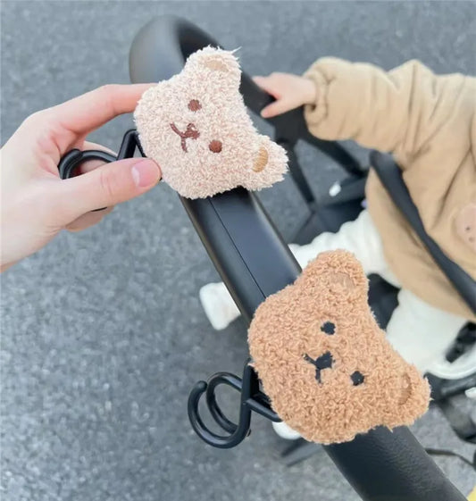 Cute Bear Baby Bag Stroller Hook Pram Rotate 360 Degree Rotatable Cart Organizer Pram Hook Stroller Accessories Mummy Bag Hook