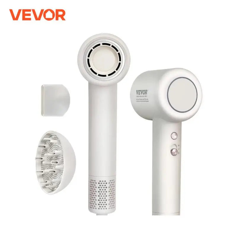 VEVOR High-Speed Hair Dryer with Brushless Motor 200 Million Negative Ions Lightweight Hairdryer with Nozzle for Home Travel