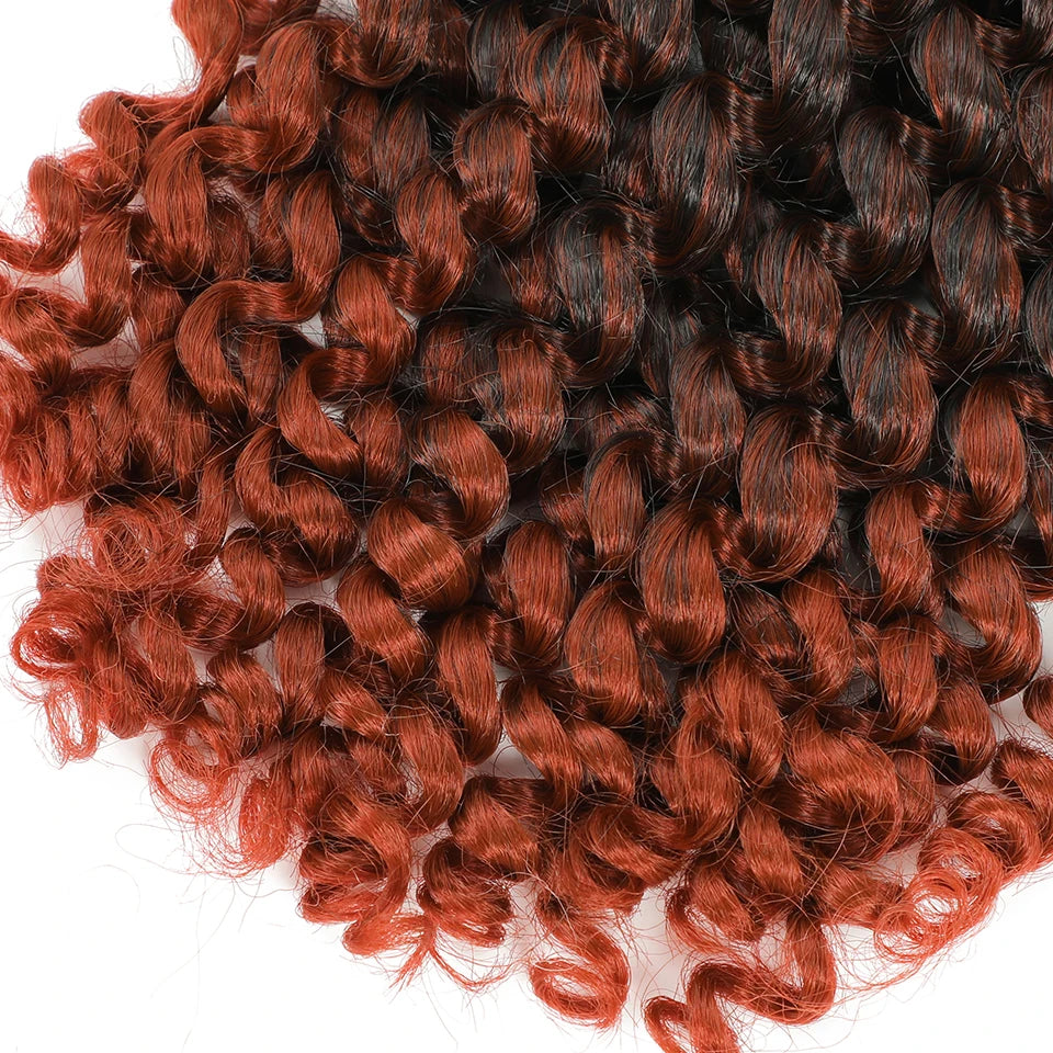 Wand Curl Crochet Braids Hair 8 Inch 1B 30 27 Bug Ringlet Twist Extensions with Jamaican Bounce Crochet Hair Crochet Curly Hair