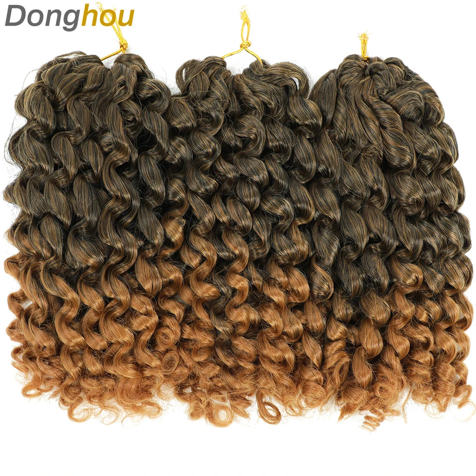 Wand Curl Crochet Braids Hair 8 Inch 1B 30 27 Bug Ringlet Twist Extensions with Jamaican Bounce Crochet Hair Crochet Curly Hair