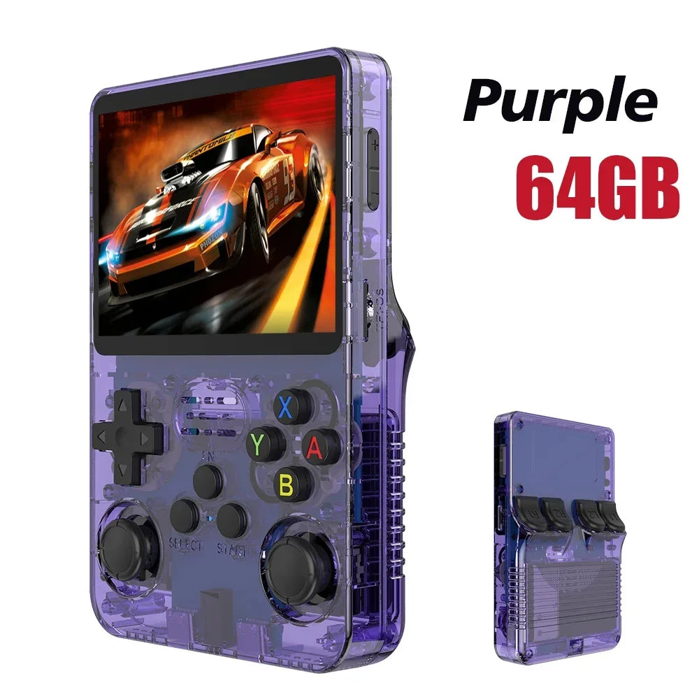 "NEW R36S Retro Handheld Game Console – 3.5" IPS Screen, Linux System, 64GB/128GB, Portable, Kid's Gift!"