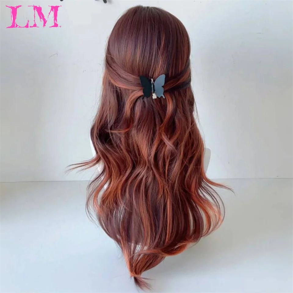 LM Wave Synthetic Wig for Black Women Wear Deep Curly Soft Wig Natural Black Color Replacement Wigs for Daily Party Use