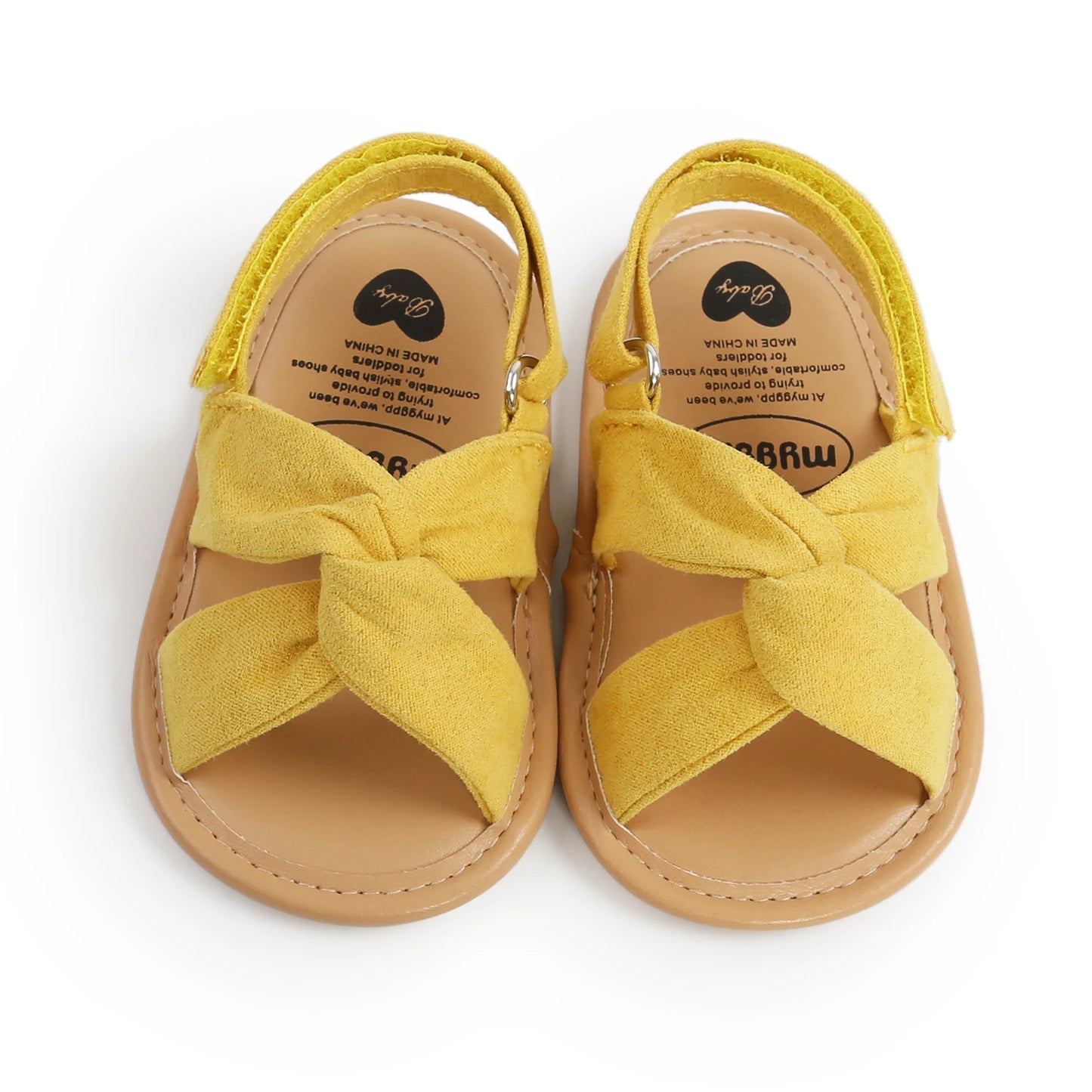 Summer Newborn Baby Girls Sandals Shoes Simple Style Solid Color Soft Sole Shoes Outdoor Indoor