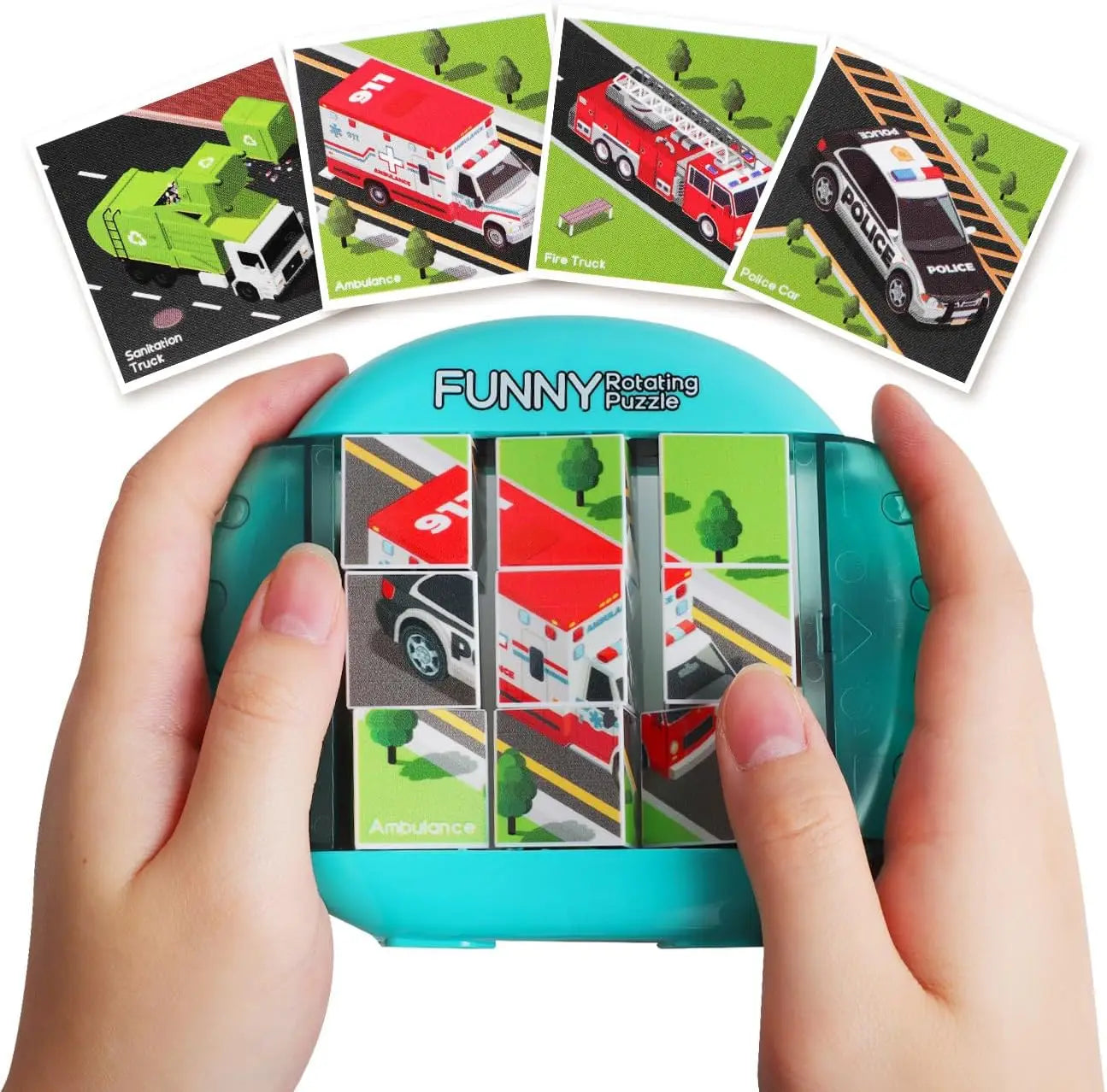 4IN1 Rotating Puzzle for Kids Fidget Toys 3 4 5 6 7 8 Year Old 4 Puzzles in 1  Fine Motor Skills, Gift for Boys & Girls Ages 3+