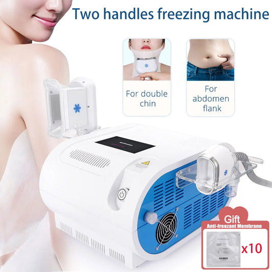 Newest Cooling Vacuum Fat Cold Freeze Anti Cellulite Double Chin Body Shape Slimming Machine Spa