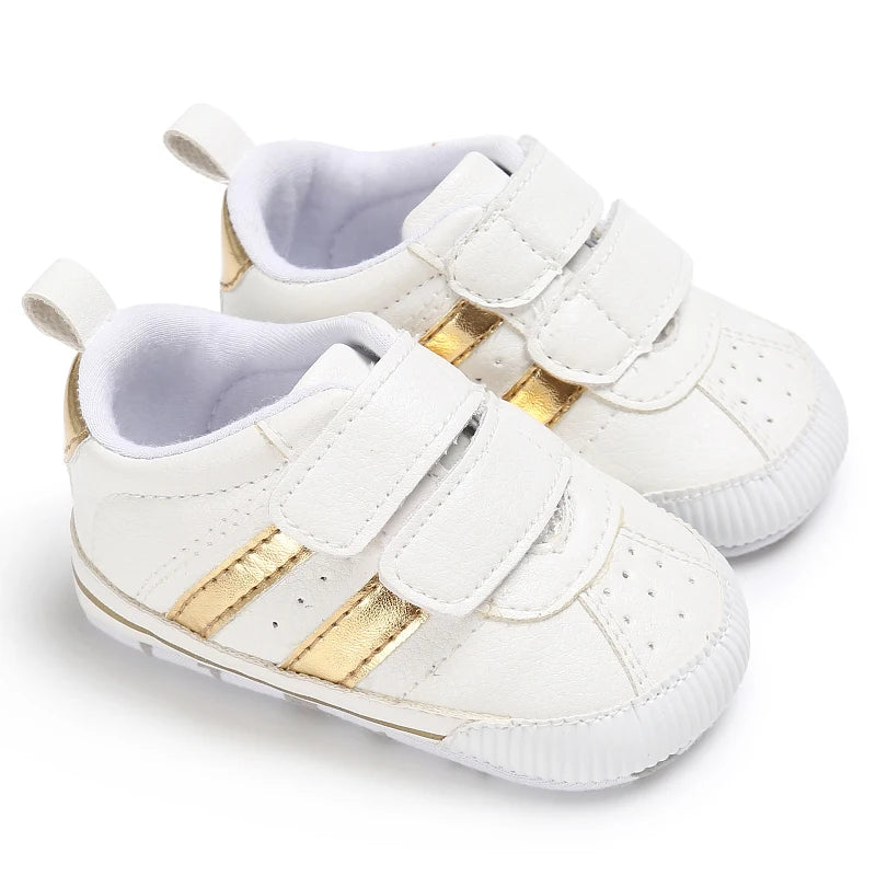 Newborn Baby Shoes Boys' and Girls' Infant Sports Shoes First Walker Classic Fashion Soft Sole Non slip Baby Walking Shoes