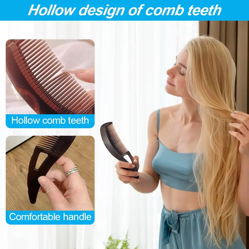 Anti-Static Dandruff-Removal Comb – Self-Cleaning Massage Brush for Salon Styling!"