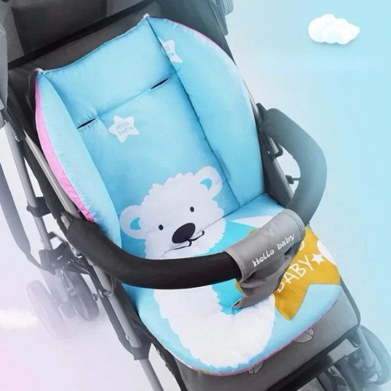 Baby Seat Cushion for Stroller Highchair Seats Feeding Dining Chair Soft Seat Pad Covers Mat Cartoon Animal Stroller Accessories