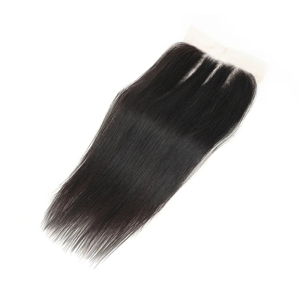 5x5 Lace Closure Skinlike Human Hair Bone Straight Pre Plucked Swiss  Lace Closures Only Brazilian Unprocessed Baby Hair Closure