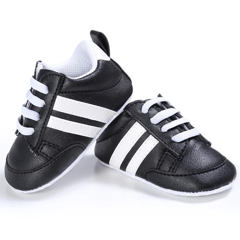 Newborn Baby Shoes Boys' and Girls' Infant Sports Shoes First Walker Classic Fashion Soft Sole Non slip Baby Walking Shoes