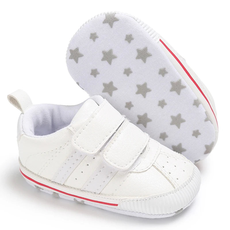 Newborn Baby Shoes Boys' and Girls' Infant Sports Shoes First Walker Classic Fashion Soft Sole Non slip Baby Walking Shoes