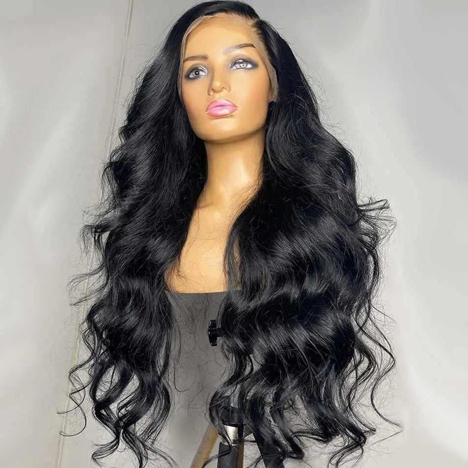 HD Transparent 13x6 Lace Front Human Hair Wigs Body Wave Pre Plucked Peruvian Body Wave Human Hair Frontal Wigs For Black Women