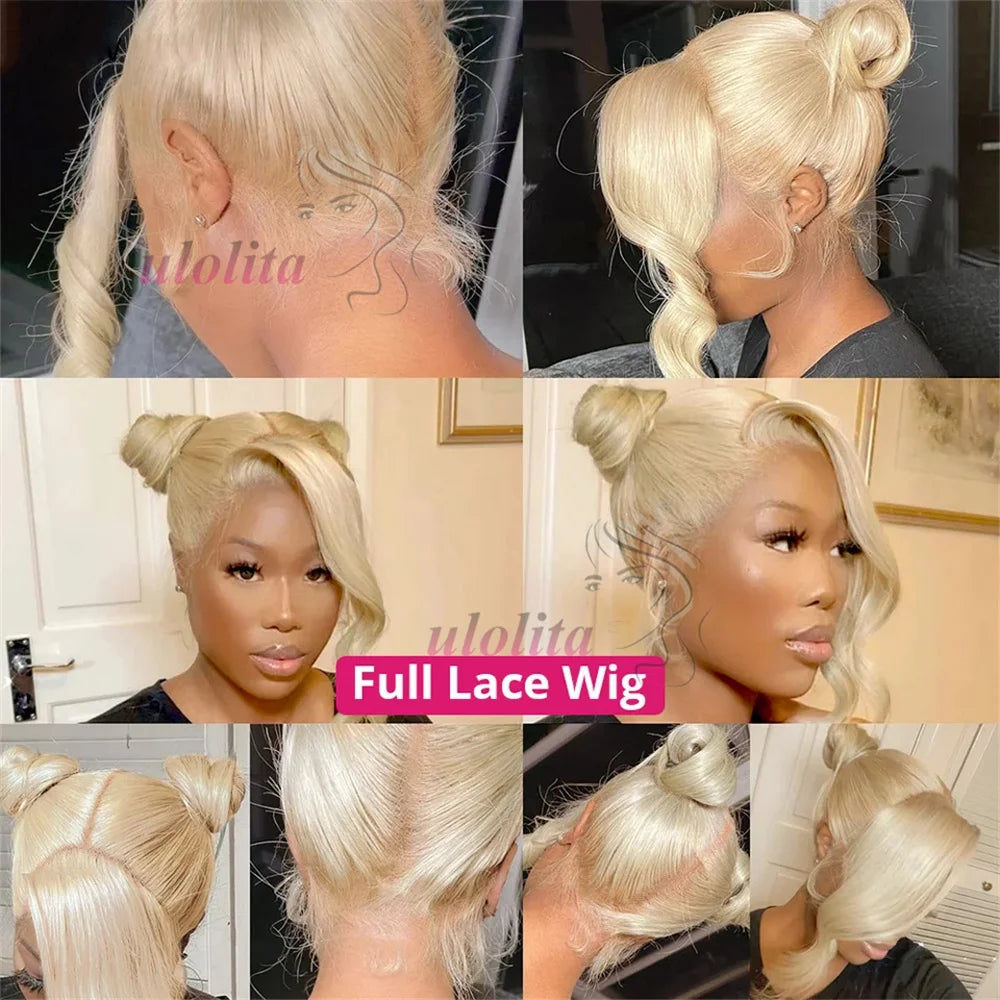 Full Lace Human Hair Wig 613 full lace Straight HD Transparent Lace Wigs For Black Women 360 peruvian full lace straight wigs