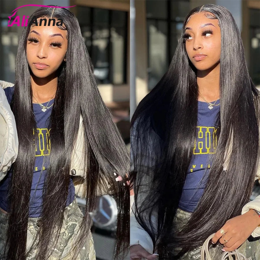 100% Real HD Lace Wig 13x6 Human Hair Lace Frontal Wig 30 Inch Straight Human Hair Wigs Brazilian 13X4 Lace Front Human Hair Wig