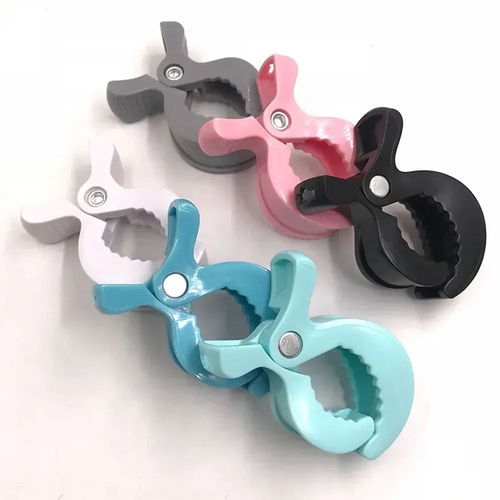 2pcs Stroller Hook Baby Car Seat Clips Toddler Baby Stroller Accessories Baby Stroller Clamp Alligator Clip Pram Peg Portable