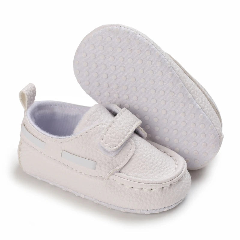 Newborn Baby Prewalker Girls Boys Casual Shoes Leather Non-Slip Soft-Sole Infant Toddler First Walkers 0-18M Baptism