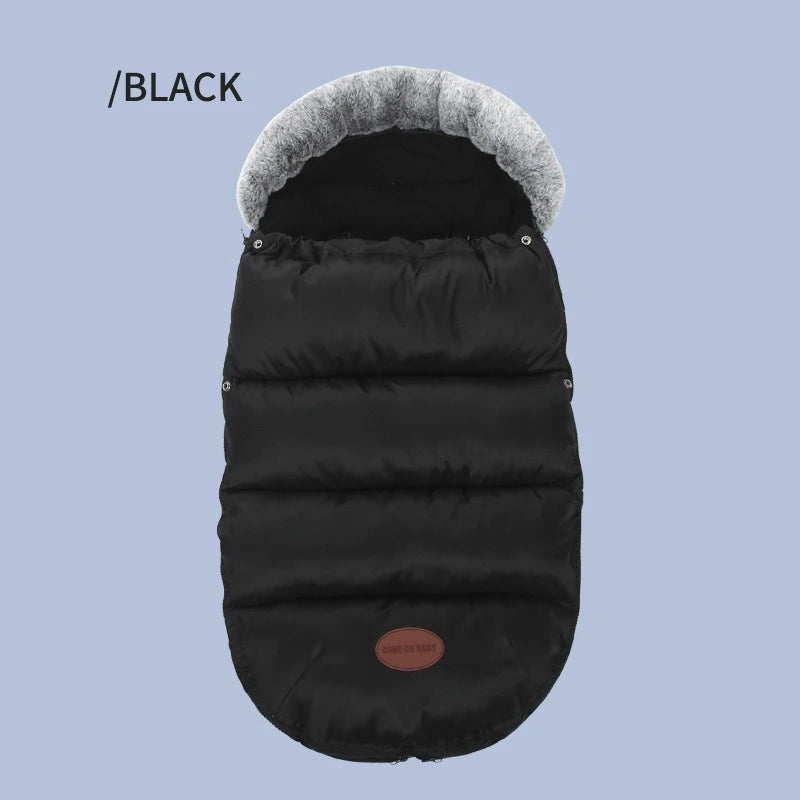 0-24Months Baby Stroller Footmuff Removable Universal Stroller Accessories Footmuff Windproof Warm Thick Cotton Pad