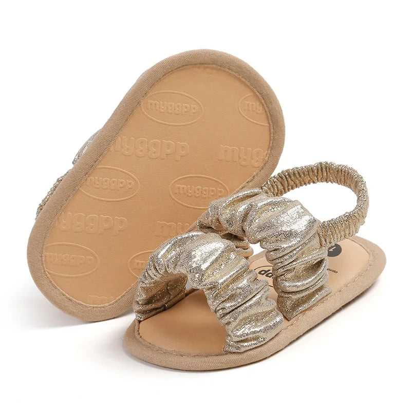 Infant Baby Girls Sandals Cute Anti-Slip Soft Sole Princess Shoes Beach Slipper Toddler First Walkers Shoes