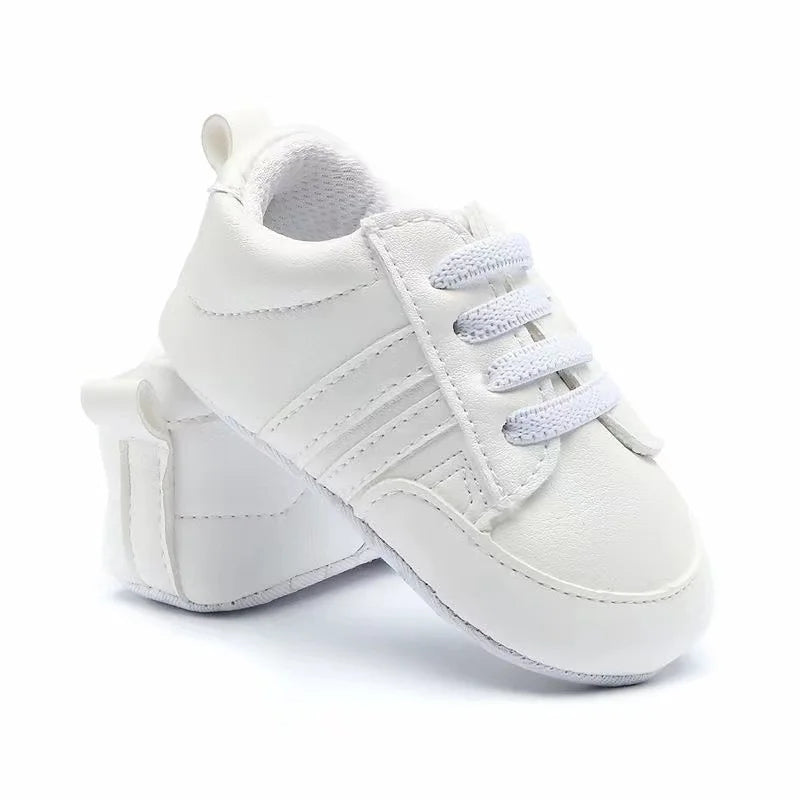 Newborn Baby Shoes Boys' and Girls' Infant Sports Shoes First Walker Classic Fashion Soft Sole Non slip Baby Walking Shoes