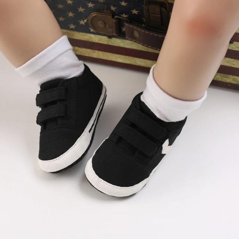 Newborn Baby Shoes Boys' and Girls' Infant Sports Shoes First Walker Classic Fashion Soft Sole Non slip Baby Walking Shoes