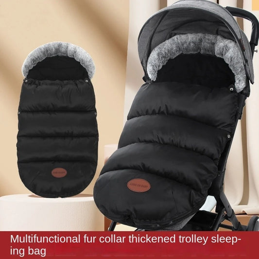 0-24Months Baby Stroller Footmuff Removable Universal Stroller Accessories Footmuff Windproof Warm Thick Cotton Pad