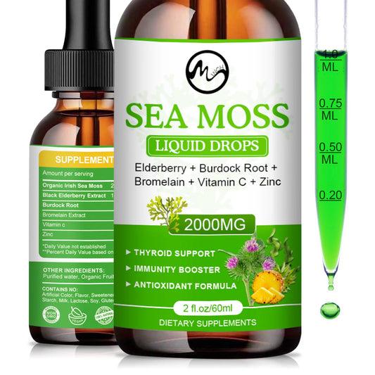 Organic Sea Moss Drops - Irish Sea Moss - Joint Support Supplement - Immune Support Supplement