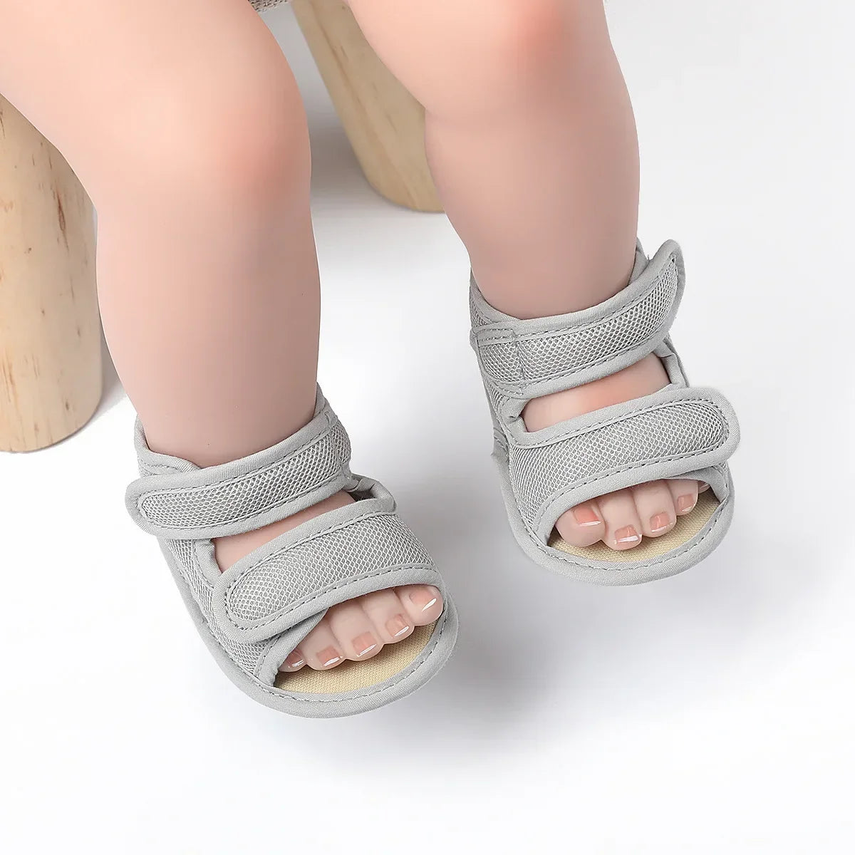 0-18 M Summer Unisex Toddler Sandals Baby Girl Shoes Solid Color Net Cloth Breathable Boys Baby Sandals Infant Girls Sandals